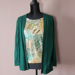 Petite Alfred Dunner Women's Top/Sweater Combo